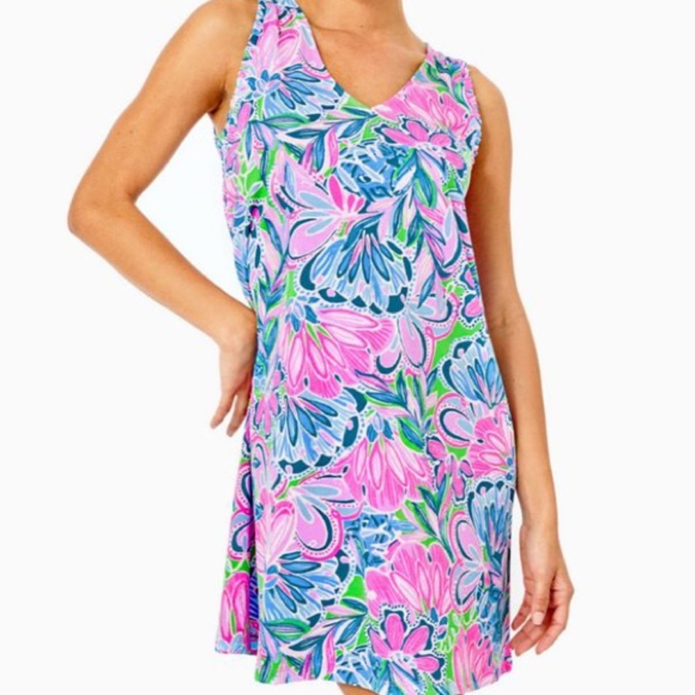 lilly pulitzer tiger sunrise aron dress size extra small
